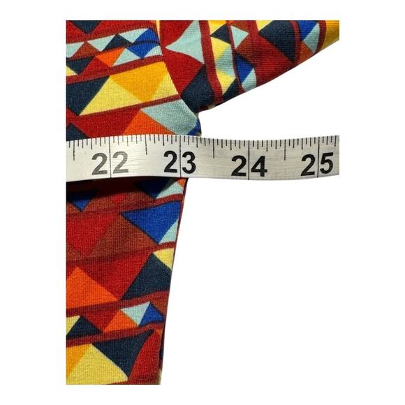 NEW LuLaRoe Irma Women's XXS Multicolor Geometric Tunic Top High-Low NWT - Picture 4 of 7